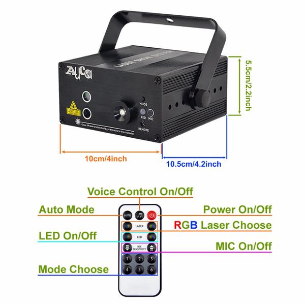 All Connected - Smart Sound Active Laser Show Projector