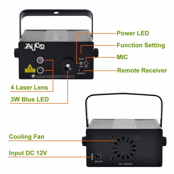 All Connected - Smart Sound Active Laser Show Projector