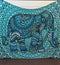 Loud Cyan Elephant Unique Psychedelic Bedroom Tapestry