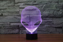 Extraterrestrial 3D Optical Illusion Hologram USB Lamp