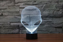 Extraterrestrial 3D Optical Illusion Hologram USB Lamp